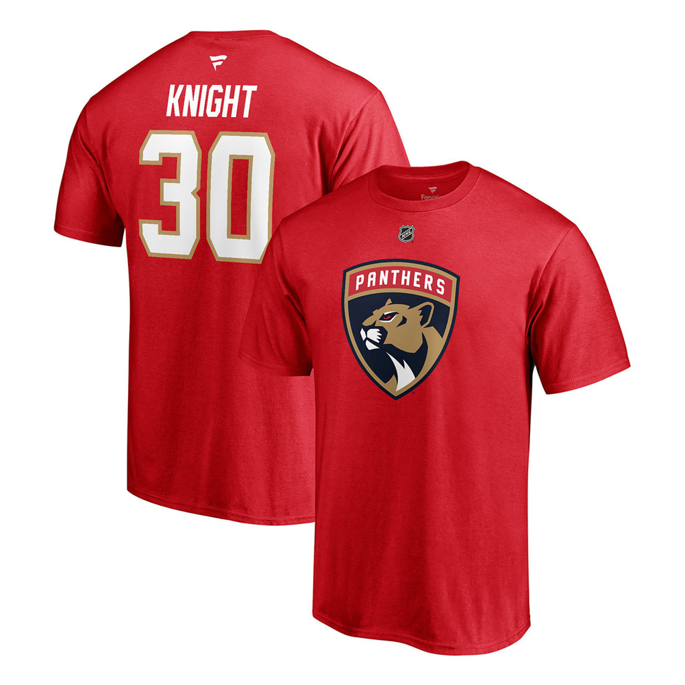 Florida Panthers 30 Spencer Knight Name Amp Number Tshirt 2 Sided